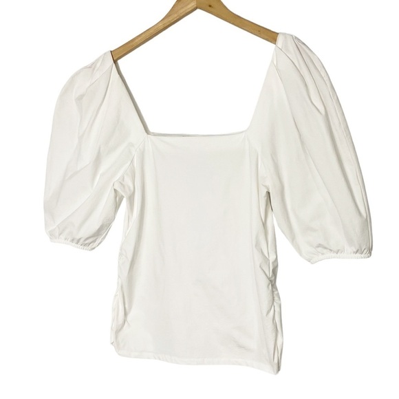 ZARA Puff Sleeve Square Neck Top - Picture 5 of 10